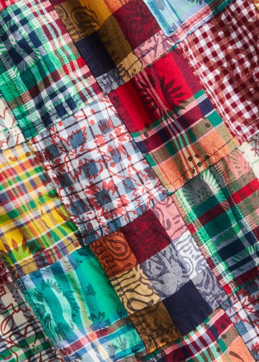 chemise madras patchwork coupe classique 46T60T8472 Hommes Ralph Lauren patchwork preppy