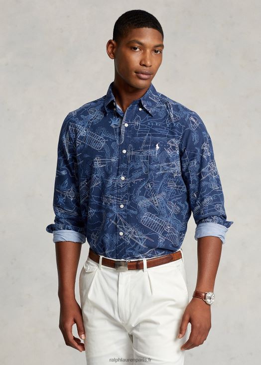 chemise oxford classique à imprimé aviation 46T60T8466 Hommes Ralph Lauren multi