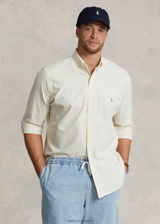 chemise oxford coupe classique 46T60T1599 Hommes Ralph Lauren multi jaune/marine