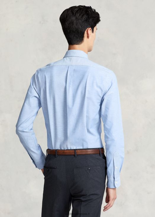 chemise oxford stretch coupe slim 46T60T606 Hommes Ralph Lauren bleu