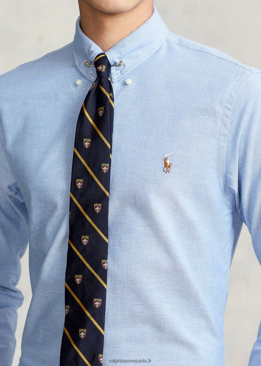 chemise oxford stretch coupe slim 46T60T606 Hommes Ralph Lauren bleu