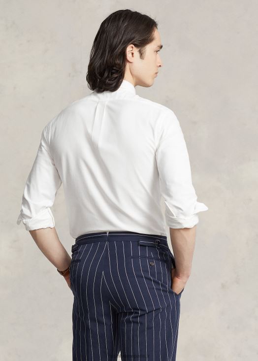 chemise oxford stretch coupe slim 46T60T607 Hommes Ralph Lauren blanc