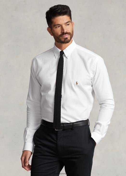 chemise oxford stretch performante 46T60T1446 Hommes Ralph Lauren blanc