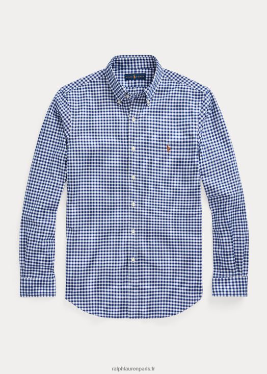 chemise oxford stretch vichy coupe slim 46T60T830 Hommes Ralph Lauren royal/blanc