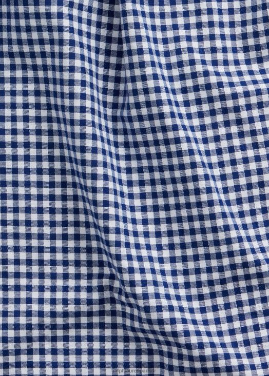 chemise oxford stretch vichy coupe slim 46T60T830 Hommes Ralph Lauren royal/blanc