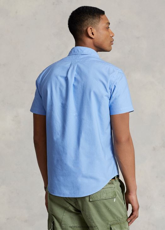 chemise oxford teintée coupe classique 46T60T486 Hommes Ralph Lauren bleu de l'île du port
