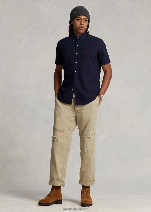 chemise oxford teintée coupe classique 46T60T487 Hommes Ralph Lauren marine rl