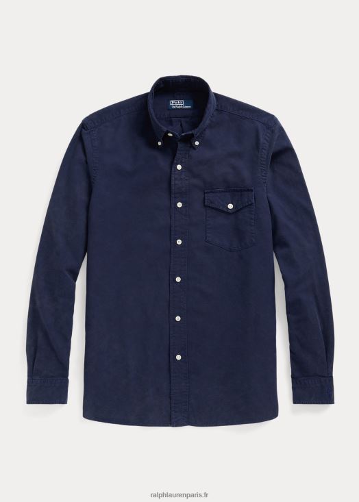 chemise oxford teintée coupe classique 46T60T974 Hommes Ralph Lauren marine de newport