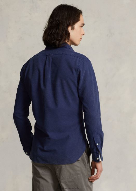 chemise oxford teintée coupe classique 46T60T974 Hommes Ralph Lauren marine de newport