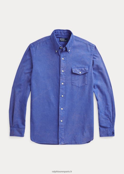 chemise oxford teintée coupe classique 46T60T975 Hommes Ralph Lauren ciel indigo