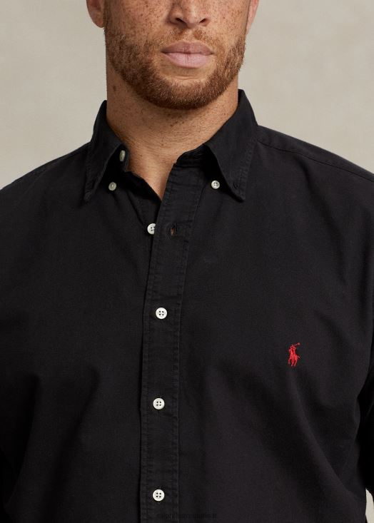 chemise oxford teinte en pièce 46T60T1511 Hommes Ralph Lauren noir