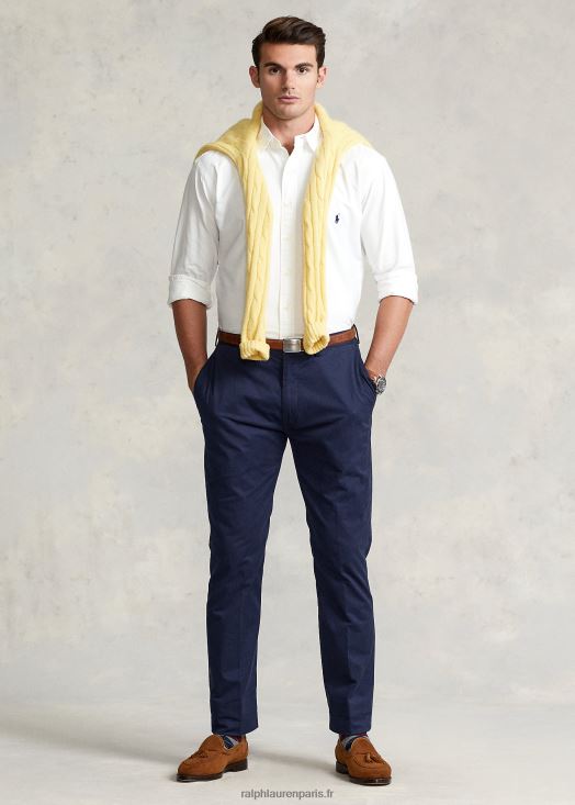 chemise oxford teinte en pièce 46T60T1512 Hommes Ralph Lauren Navet blanc