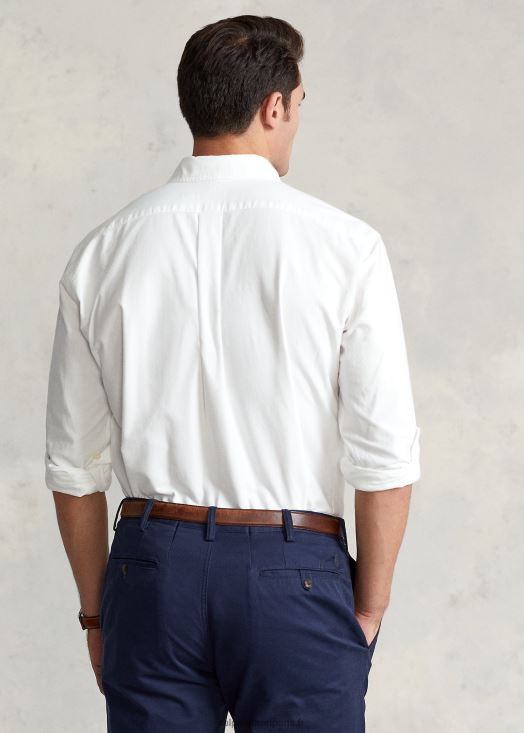 chemise oxford teinte en pièce 46T60T1512 Hommes Ralph Lauren Navet blanc