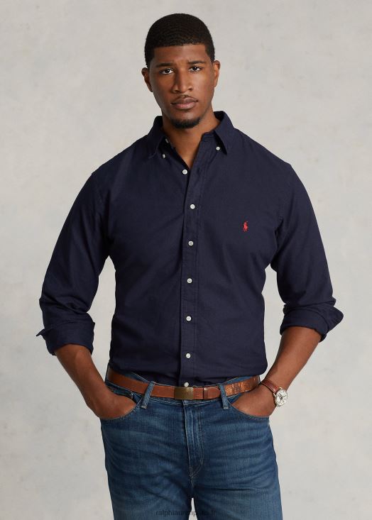 chemise oxford teinte en pièce 46T60T1513 Hommes Ralph Lauren marine rl