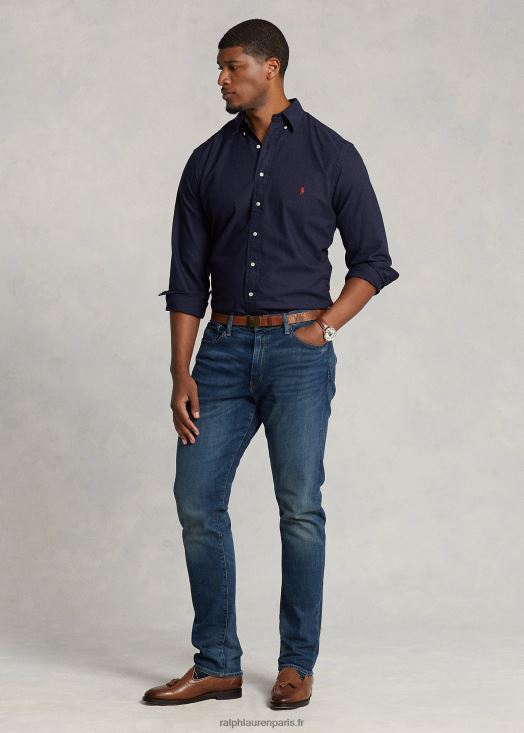 chemise oxford teinte en pièce 46T60T1513 Hommes Ralph Lauren marine rl