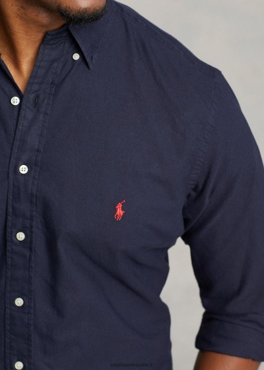 chemise oxford teinte en pièce 46T60T1513 Hommes Ralph Lauren marine rl