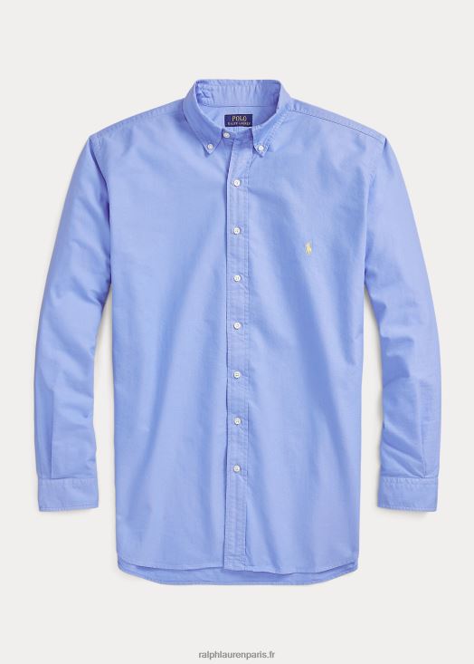 chemise oxford teinte en pièce 46T60T1515 Hommes Ralph Lauren bleu de l'île du port