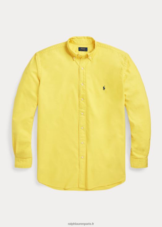 chemise oxford teinte en pièce 46T60T1518 Hommes Ralph Lauren écrasement de citron