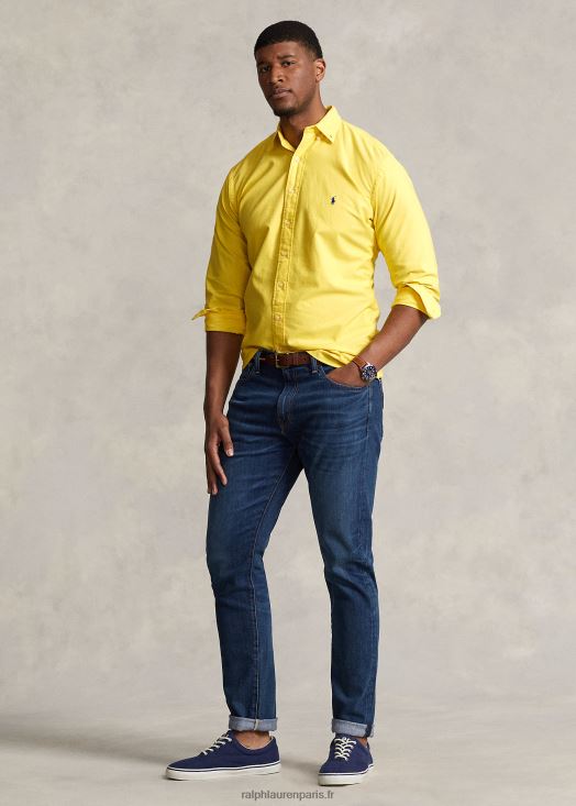 chemise oxford teinte en pièce 46T60T1518 Hommes Ralph Lauren écrasement de citron