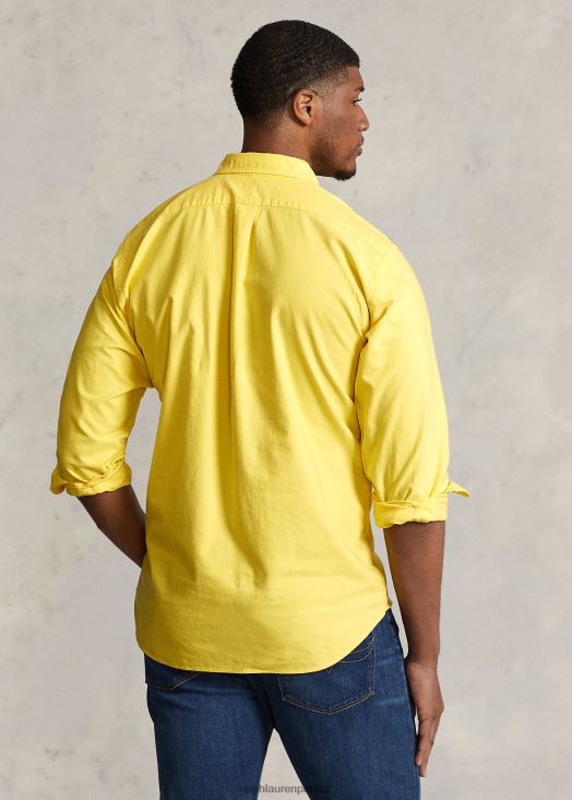 chemise oxford teinte en pièce 46T60T1518 Hommes Ralph Lauren écrasement de citron