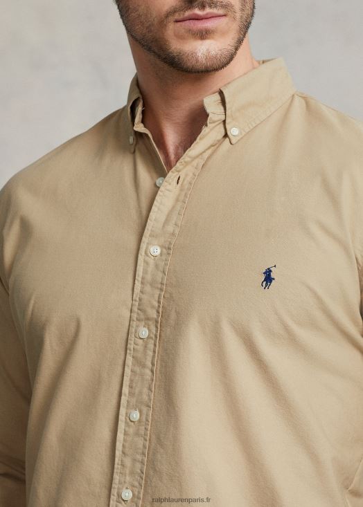 chemise oxford teinte en pièce 46T60T1519 Hommes Ralph Lauren bronzage de Surrey