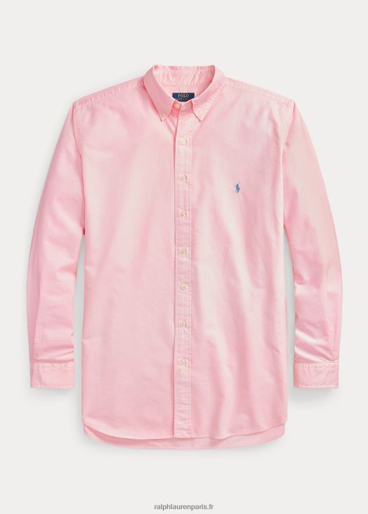 chemise oxford teinte en pièce 46T60T1520 Hommes Ralph Lauren rose carmel