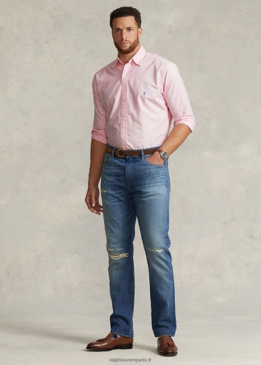 chemise oxford teinte en pièce 46T60T1520 Hommes Ralph Lauren rose carmel
