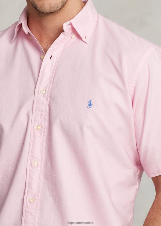 chemise oxford teinte en pièce 46T60T1874 Hommes Ralph Lauren rose carmel