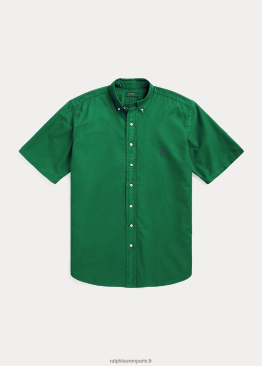 chemise oxford teinte en pièce 46T60T1876 Hommes Ralph Lauren vert primaire