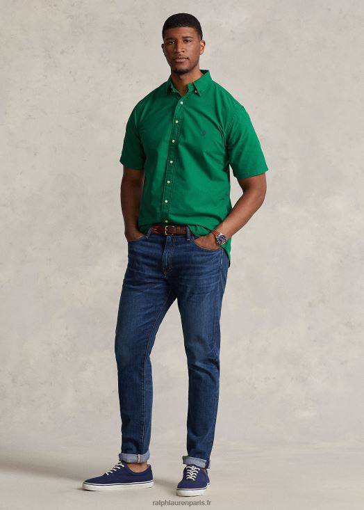 chemise oxford teinte en pièce 46T60T1876 Hommes Ralph Lauren vert primaire