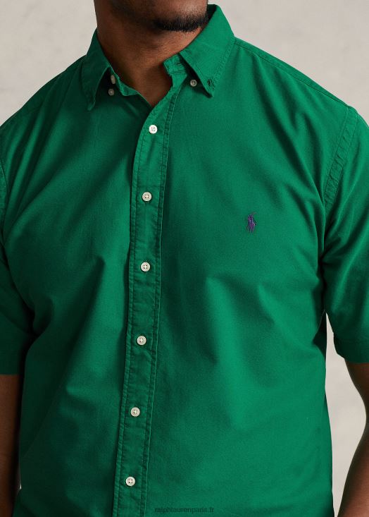 chemise oxford teinte en pièce 46T60T1876 Hommes Ralph Lauren vert primaire