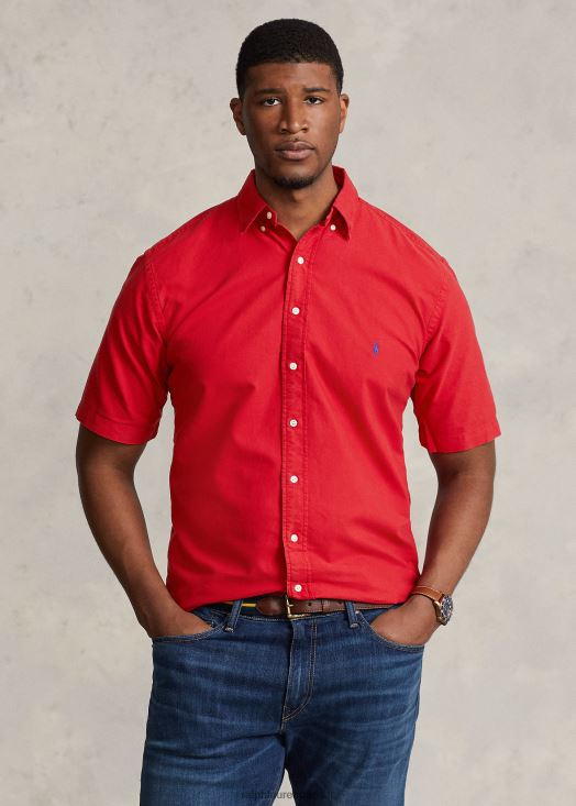 chemise oxford teinte en pièce 46T60T1877 Hommes Ralph Lauren rl 2000 rouge