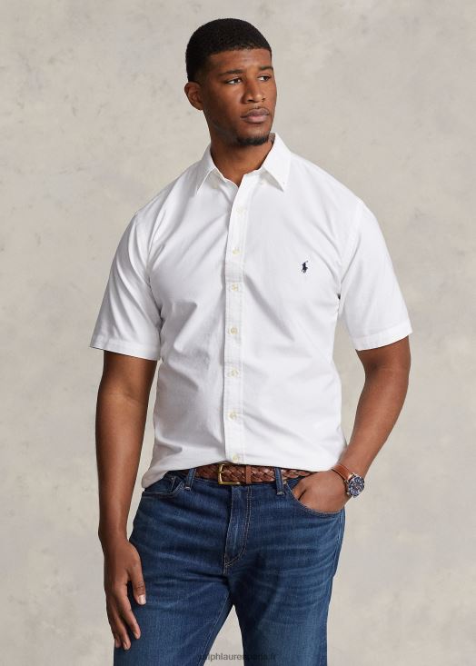 chemise oxford teinte en pièce 46T60T1878 Hommes Ralph Lauren blanc
