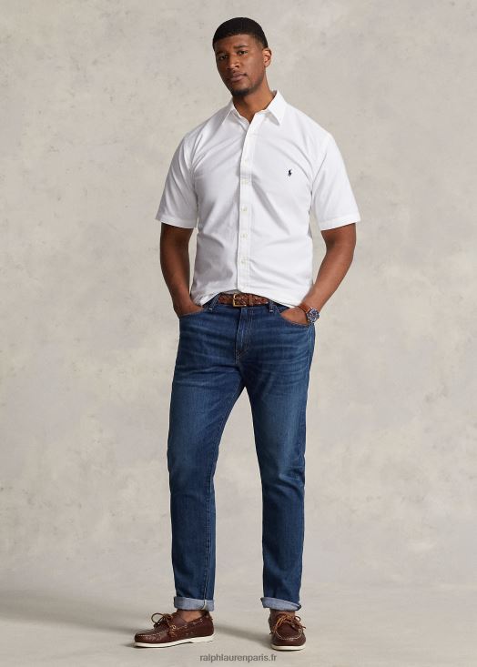 chemise oxford teinte en pièce 46T60T1878 Hommes Ralph Lauren blanc