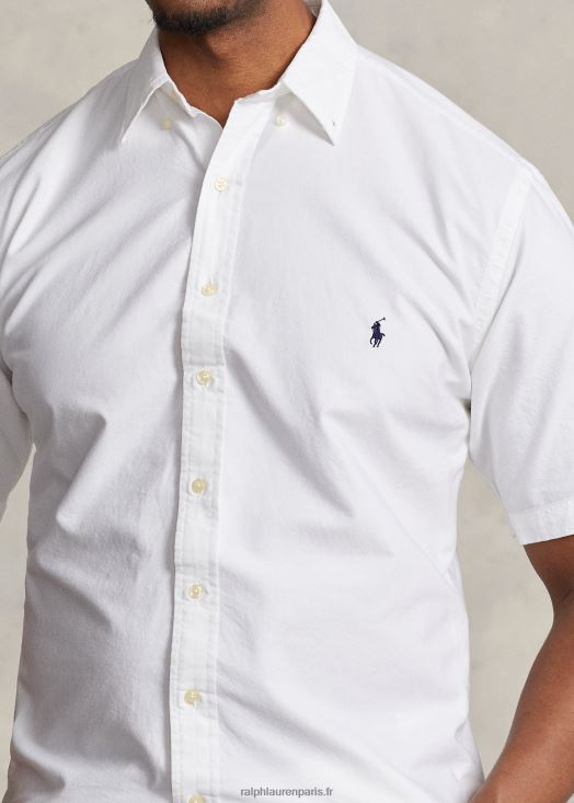 chemise oxford teinte en pièce 46T60T1878 Hommes Ralph Lauren blanc