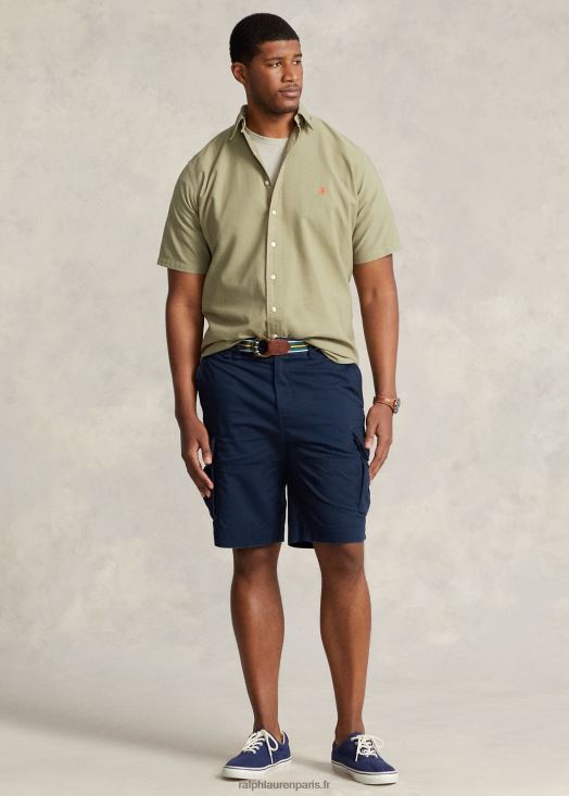 chemise oxford teinte en pièce 46T60T1879 Hommes Ralph Lauren vert sauge