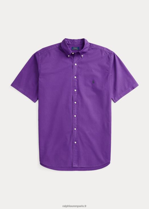 chemise oxford teinte en pièce 46T60T1880 Hommes Ralph Lauren cactus violet
