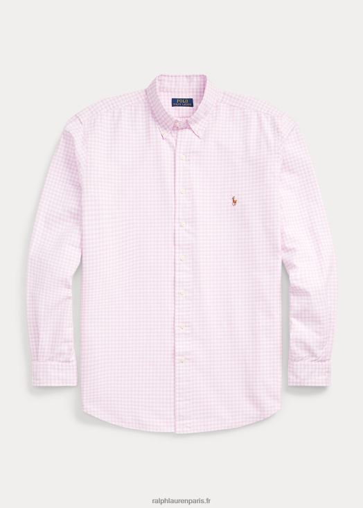 chemise oxford vichy 46T60T1422 Hommes Ralph Lauren rose/blanc