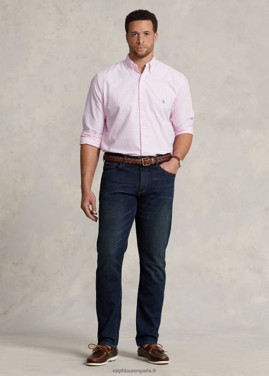 chemise oxford vichy 46T60T1422 Hommes Ralph Lauren rose/blanc