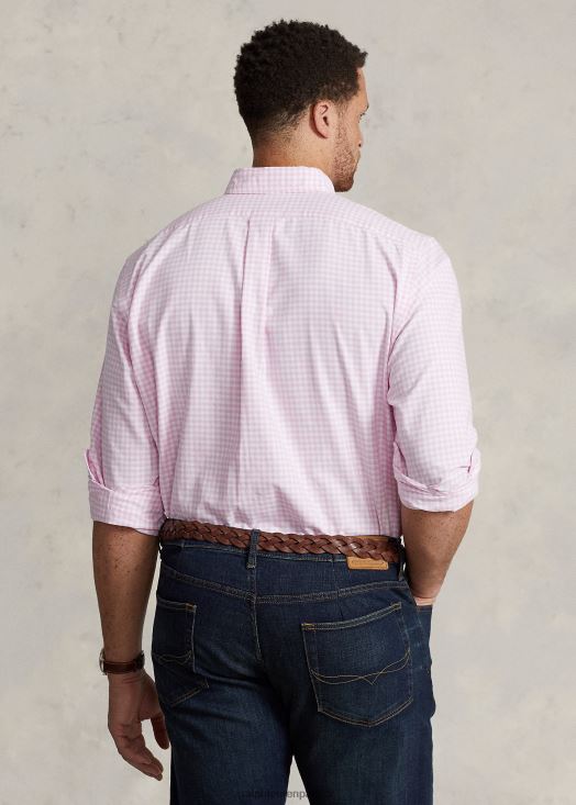 chemise oxford vichy 46T60T1422 Hommes Ralph Lauren rose/blanc
