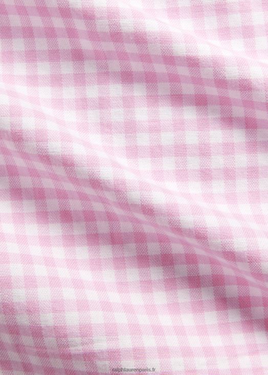 chemise oxford vichy 46T60T1422 Hommes Ralph Lauren rose/blanc