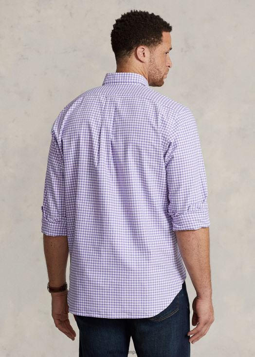 chemise oxford vichy 46T60T1423 Hommes Ralph Lauren cactus violet/blanc