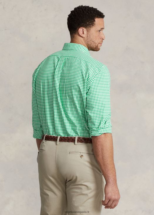 chemise oxford vichy 46T60T1424 Hommes Ralph Lauren été émeraude/blanc