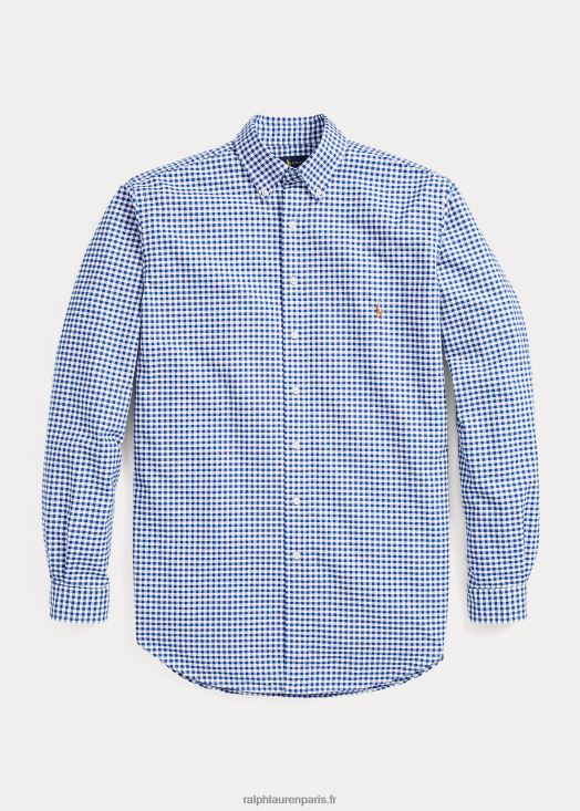 chemise oxford vichy 46T60T1839 Hommes Ralph Lauren vichy bleu/blanc
