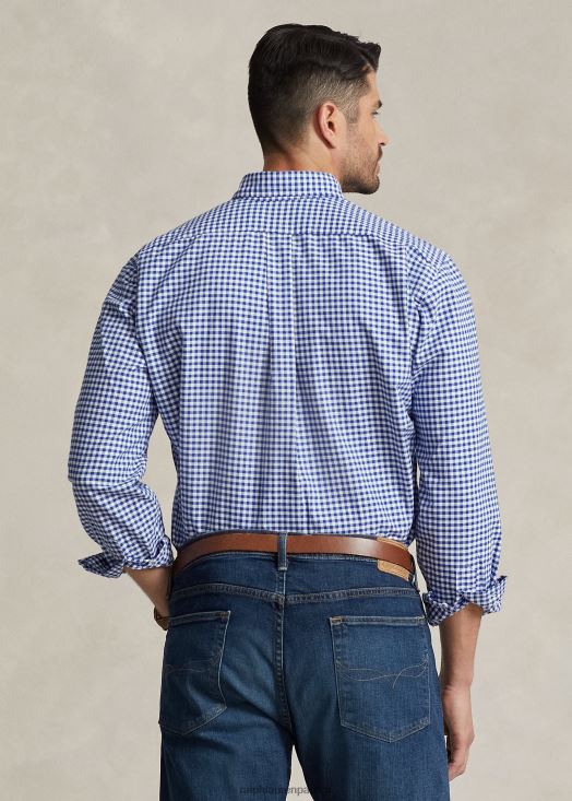 chemise oxford vichy 46T60T1839 Hommes Ralph Lauren vichy bleu/blanc