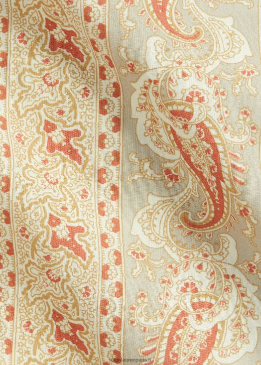 chemise tissée à imprimé cachemire 46T60T1722 Hommes Ralph Lauren rouge/beige