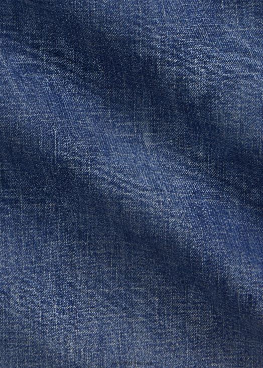 chemise western en jean à ourlet effiloché 46T60T1205 Hommes Ralph Lauren marine