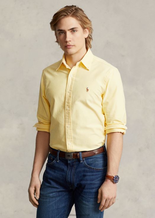 la chemise oxford emblématique - toutes coupes 46T60T8374 Hommes Ralph Lauren jaune