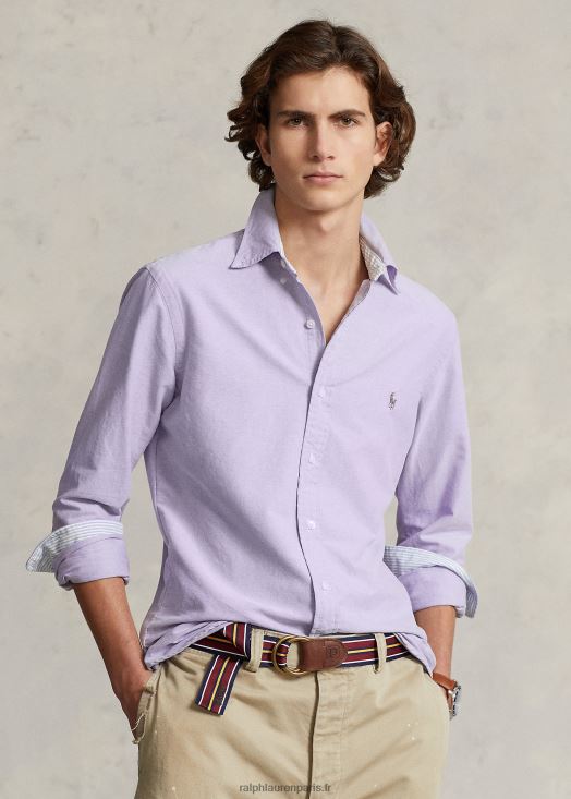 la chemise oxford emblématique - toutes coupes 46T60T8377 Hommes Ralph Lauren chardon