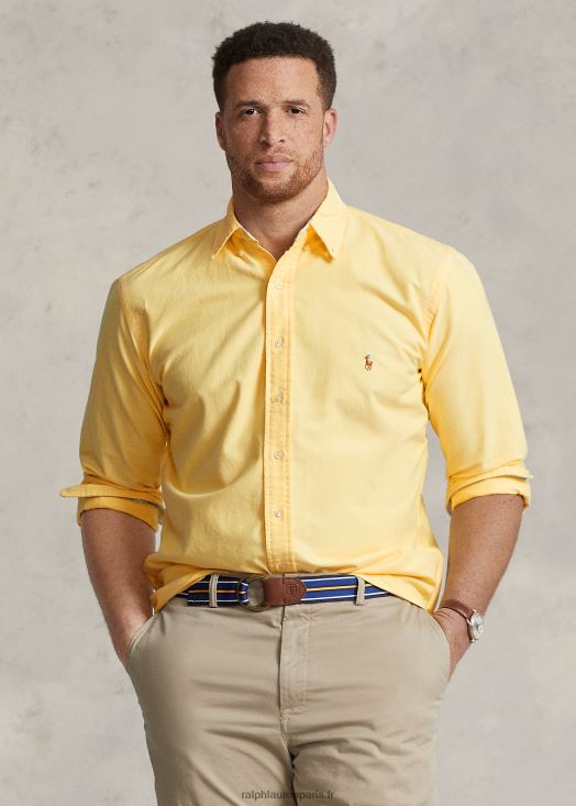 la chemise oxford iconique 46T60T1438 Hommes Ralph Lauren oxford jaune